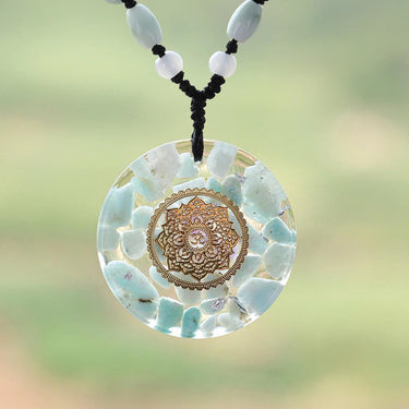 Amazonite Reiki Orgonite Energy Necklace-Your Soul Place